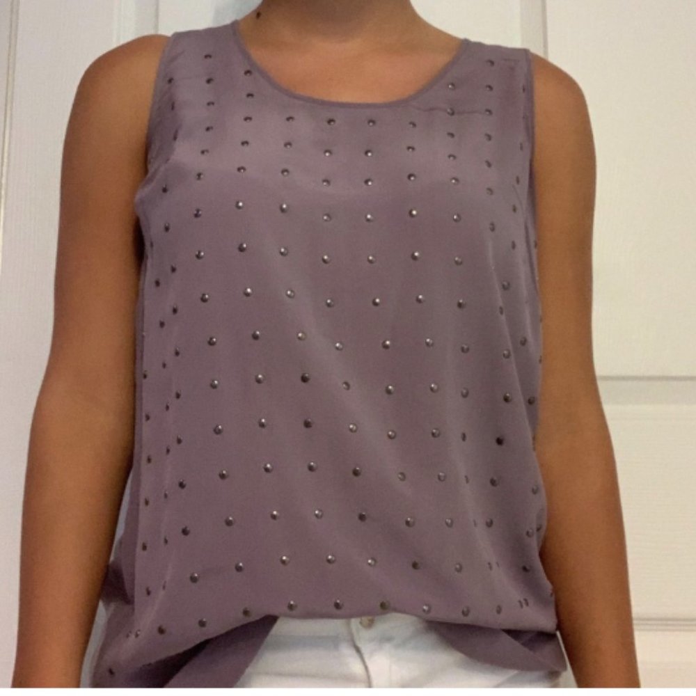 Purple Tank Top Blouse